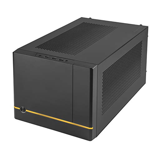 【中古】【未使用 未開封品】SilverStone Technology SUGO 14 SG14 ブラック Mini-ITXキューブシャーシ 3スロット全長GPU/ATX PSU/240mm AIO対応 4つの取り外し可能なパネル