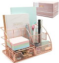 【中古】【未使用・未開封品】The Darcy Company ローズゴールドデスクオーガナイザー レディース メッシュ オールインワンデスクトップオーガナイザ...