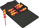 【中古】【未使用・未開封品】Wera 136019 Kraftform 100 i/7 VDE Screwdriver Set 1, PZ/PH/SL, 7 P...
