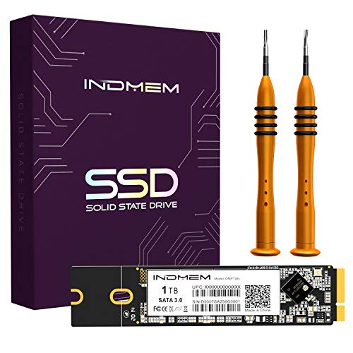 【中古】【未使用・未開封品】INDMEM SATA SSD 1TB 3D TLC フラッシュハードドライブ ツール付き Apple MacBook Air 2012年中期 (A1465 A1466)