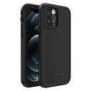 【中古】【未使用・未開封品】LifeProof FREシリーズ 防水ケース iPhone 12 Pro用 - ブラック(77-65909)