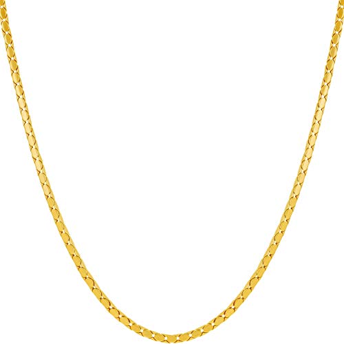 Other - 【中古】【未使用・未開封品】LIFETIME JEWELRY 1.7mm スネークチェーンネックレス 男女兼用 24Kゴールドメッキ ゴールド