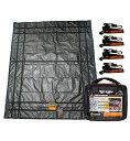 【中古】【未使用・未開封品】防水グラディエーターカーゴネット - 高耐久トラックタープ (ラージ: 8.75フィート x 10フィート)