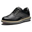 【中古】【未使用・未開封品】FootJoy Men's Traditions Golf Shoe, Black/Black, 7.5