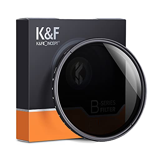 š̤ۡѡ̤ʡK&F Concept 62mm ND Variable Fader Neutral Density Adjustable Filter ND2-ND400 for Camera Lens