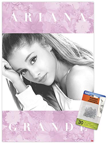 【中古】【未使用・未開封品】アリアナ・グランデ ? フローラルウォールポスター プッシュピン付き