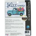 【中古】【未使用・未開封品】DimensionS フラワートラック カウントクロスステッチキット マルチカラー