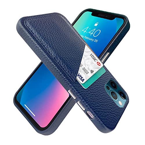 【中古】【未使用・未開封品】Cassenger クラシックシリーズ レザーウォレットケース iPhone 12 iPhone 12 Pro 6.1インチ(2020年発売)対応 - ディープブルー