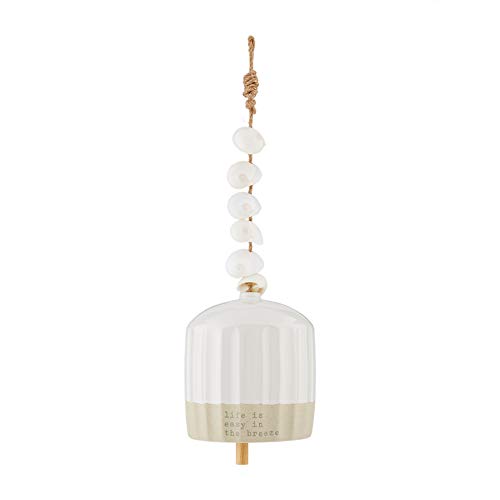【中古】【未使用・未開封品】Mud Pie Shell Wind Chime, Breeze