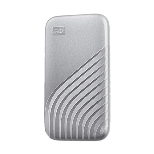 【中古】【未使用・未開封品】WD ポータブルSSD 2TB シルバー USB3.2 Gen2 Type-c My Passport SSD 最大読取り1050 MB/秒 外付けSSD /メーカー5年保証 WDBAGF0020BSL-WESN 国