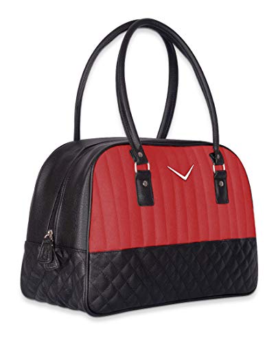 【中古】【未使用・未開封品】LiquorBrand レディース オーバーナイトボウラーバッグ ハンドバッグ, レッドメタルフレーク, One Size