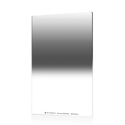 K&F Concept 100X150mm Reverse Neutral Density Filter 1.2 Graduated Filter Multi Coated Compatible with Cokin Z Holder