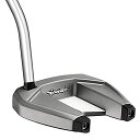 【中古】【未使用・未開封品】TaylorMade スパイダーSRパター右手 スチールプラチナ/ホワイト シングルベンド 34インチ