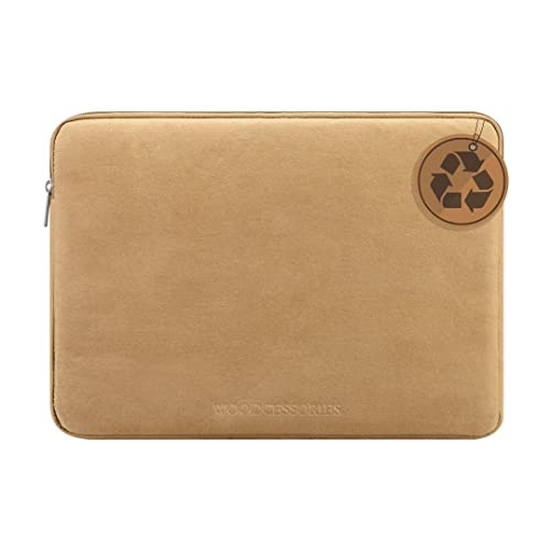 【中古】【未使用・未開封品】Woodcessories - MacBook 11-14インチ用サステナブルラップトップスリーブ ブラウン - 紙製