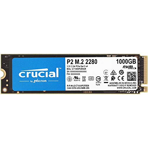 【中古】【未使用 未開封品】Crucial クルーシャル P2シリーズ 1TB(1000GB) 3D NAND NVMe PCIe M.2 SSD CT1000P2SSD8 並行輸入品