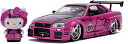 【中古】【未使用 未開封品】Jada Toys 1/24 スカイライン R34 GT−R ハローキティ Nissan Skyline GT-R R34 Die-cast Car with Hello Kitty 並行輸入品