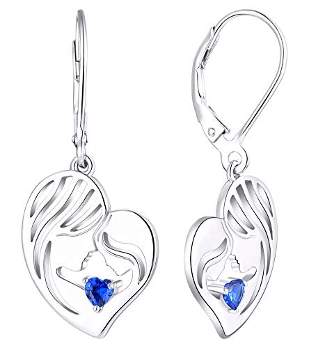【中古】【未使用・未開封品】YL 母と娘のイヤリング スターリングシルバー 母と娘のハートダングルドロップイヤリング 母へのジュエリー