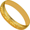 【中古】【未使用・未開封品】LIFETIME JEWELRY 12mm バングルブレスレット 24K 純金メッキ 女性と女の子向け ゴールド