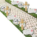 【中古】【未使用・未開封品】Big Dot of Happiness 宗教イースター クロス芝生デコレーション アウトドア クリスチャン ホリデー パーティー ヤードデコレーション 10ピース