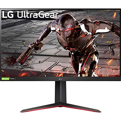 【中古】【未使用・未開封品】LG 32GN550-B 32 Inch Ultragear VA Gaming Monitor with 165Hz Refresh Rate/FHD (1920 x 1080) with HDR10 / 1ms Response Time with MBR and(2)