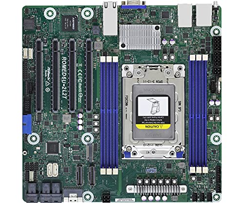 【中古】【未使用 未開封品】ASRock Rack ROMED6U-2L2T シングルソケット SP3 LGA 4094/ DDR4/ SATA3 USB3.1/ V 2GbE/ Micro-ATXマザーボード