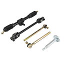 【中古】【未使用・未開封品】Trkimal ステアリングホイールアセンブリ タイロッドラック 調節可能なシャフトキット ゴーカートATV UTV 110cc 1...