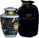 【中古】【未使用・未開封品】BOLD & DIVINE 宇宙 銀河 火葬 骨壺 人間の遺灰用 大人用 葬儀 埋葬 コロンバリウム 家庭用 火葬 骨壺 人間の灰用 大人用 200立方インチ 灰用骨