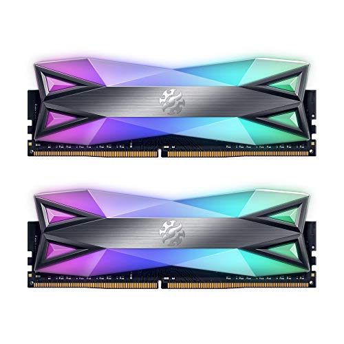 【中古】【未使用・未開封品】XPG DDR4 D60G RGB 32GB (2x16GB) 3200MHz PC4-25600 CL16-20-20 U-DIMM 288ピン デスクトップメモリーキット グレー (AX4U320016G16A-DT60)