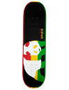 【中古】【未使用・未開封品】Enjoi Rasta Veneer R7 スケートボードデッキ - ブラック - 8.4インチ