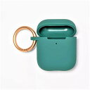 【中古】【未使用・未開封品】heyday Airpod シリコンケース クリップ付き グリーン