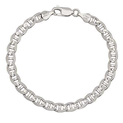 【中古】【未使用・未開封品】Savlano 925スターリングシルバー ソリッドイタリアンフィガロ ロープ ヘリンボーン 縁石 ボールビーズ 蛇 マリナーチェー...