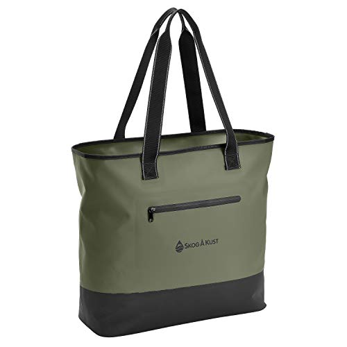 【中古】【未使用・未開封品】ToteSak 防水トートバッグ ビーチバッグ 密閉ファスナー付き, Olive Green, Regular