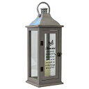 【中古】【未使用・未開封品】Elanze Design in Loving Memory アンティーク調 グレー 5.5 x 11インチ 木製&ガラス 装飾キャンドルランタン(2)