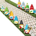 【中古】【未使用・未開封品】Big Dot of Happiness 学校のノーム - 芝生のデコレーション - 屋外の先生と教室の庭の装飾 - 10ピース