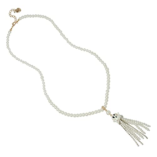 【中古】【未使用・未開封品】Betsey Johnson Ghost Fringe Pendant Long Necklace