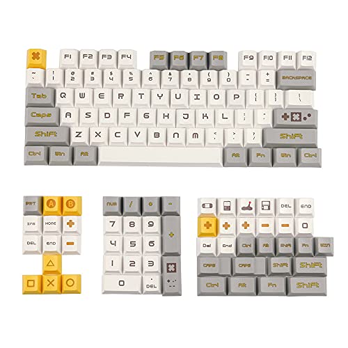 【中古】【未使用・未開封品】131キー ビデオゲーム キーキャップセット チェリー プロファイル PBT昇華キーキャップ メカニカルキーボード用