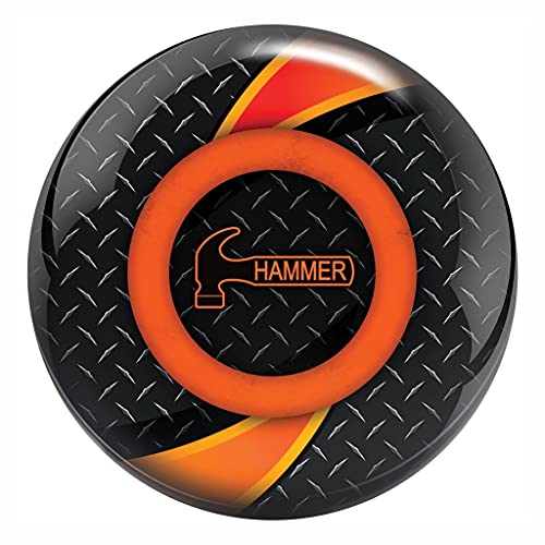 【中古】【未使用・未開封品】Hammer タービン ボウリングボール ブラック/オレンジ 16ポンド