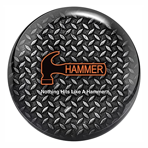 【中古】【未使用・未開封品】Hammer ダイヤモンドプレート ボーリングボール グレー/ブラック 16ポンド