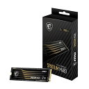 【中古】【未使用・未開封品】MSI M.2 SSD SPATIUM M480シリーズ 2TB S78-440Q150-P83 HD3165