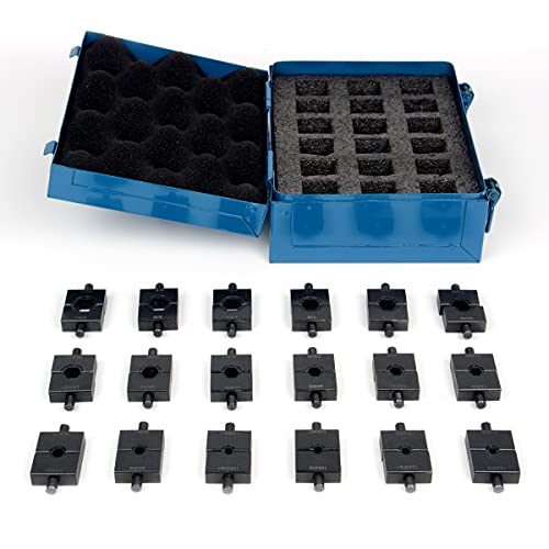 【中古】【未使用・未開封品】TEMCo TH0416 18ペア ダイセット TH0006 油圧ケーブルラグクリンパー