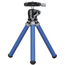 【中古】【未使用・未開封品】LEOFOTO MT-02C+LH-22 ミニトラベラー卓上三脚 ボールヘッドキット付き (ブルー)