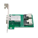 【中古】【未使用・未開封品】ChenYang CY SFF-8644 Mini SAS HD デュアルポート - 内部ミニSAS SFF-8087 PCBAメスアダプター ロープロファイルブラケット付き