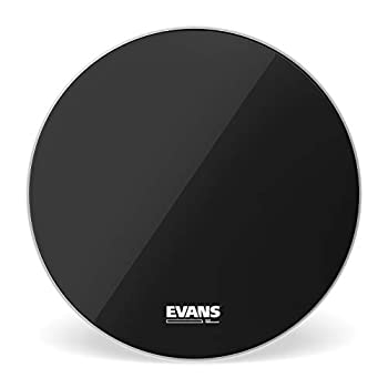 【中古】【輸入品・未使用】Evans Peau de resonance de grosse caisse noire Evans EQ3 pas d'ouverture 20 pouces