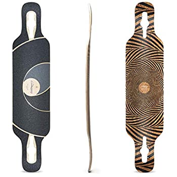 【中古】【輸入品・未使用】Loaded Tan Tien 2012 Flex 2 Bamboo Longboard Skateboard Deck With Black Grip Tape New by Loaded