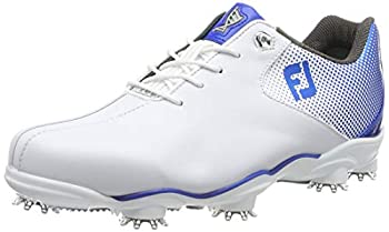 【中古】【輸入品・未使用】FootjoyメンズDna Helixゴルフシューズ、ホワイト（Blanco/Azul 53334）、6.5英国