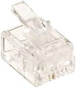 【中古】【未使用未開封】オーム電機 モジュラープラグ 2芯 TP-0420