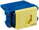 【中古】パナソニック ぐっとすシリーズ CAT5E モジュラ埋込 イエロー NR3160Y
