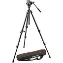 【中古】【未使用未開封】Manfrotto ビデオキット シングル3段 MDEVEマグファイバー MVH500AH-755CX3