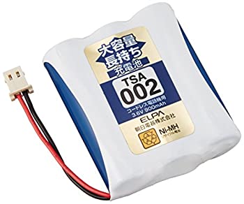 【中古】ELPA エルパ 子機用 大容量長持ち充電池 TSA-002