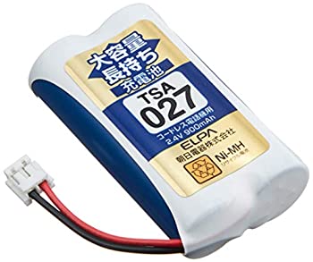 【中古】【未使用未開封】ELPA エルパ 子機用 大容量長持ち充電池 TSA-027
